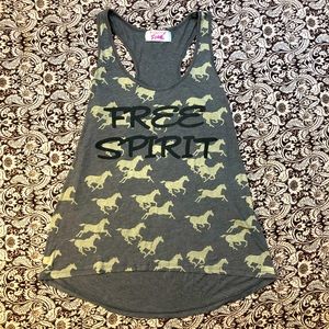 3for10🌸 Mighty Fine Free Spirit Tank Top Size Large
